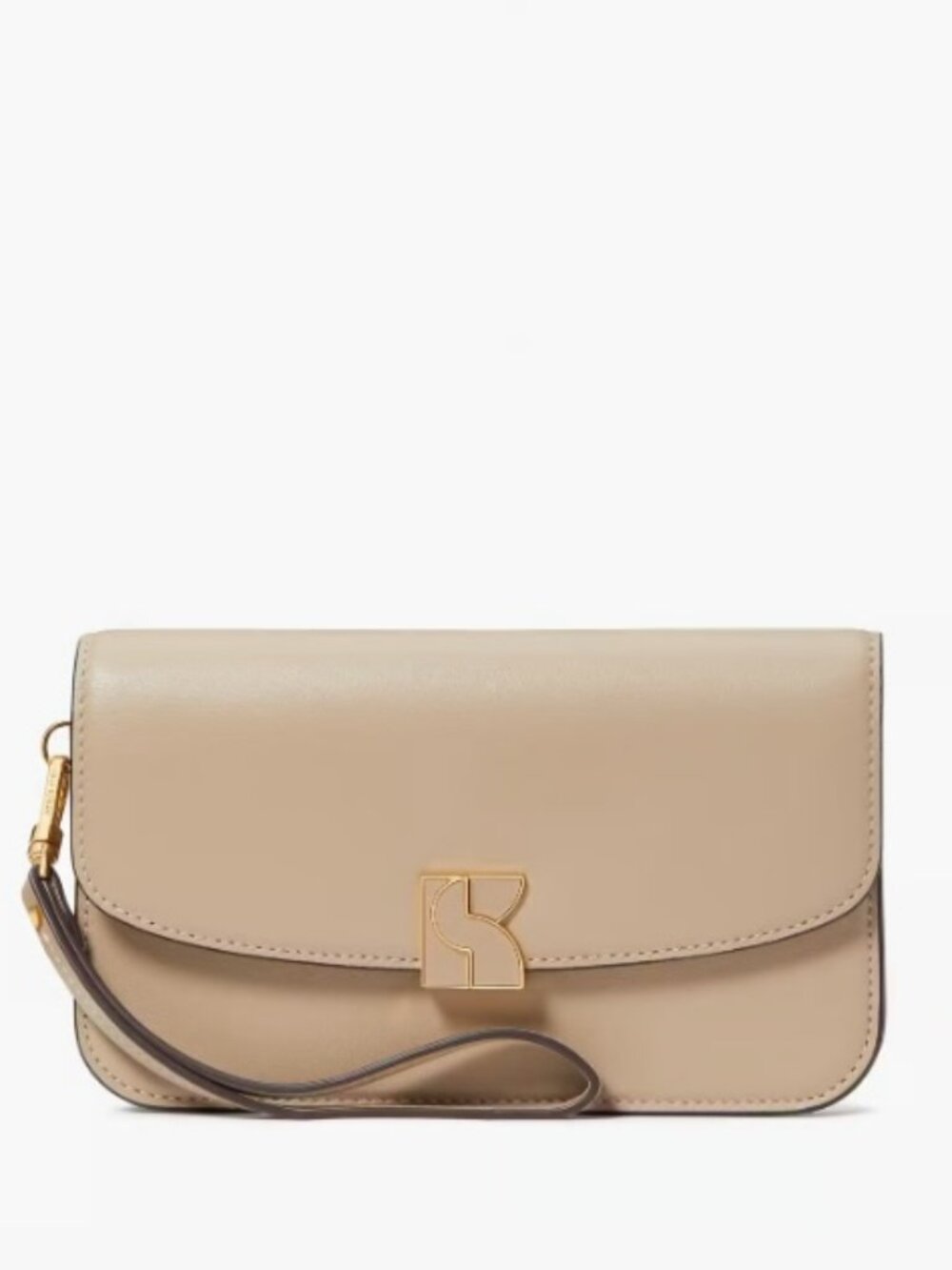 Kate Spade Dakota Flap Wristlet Leather Phone Wallet - NWT - Timeless Taupe $198